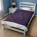 Butterfly and Floral Velveteen Plush Blanket - Encore2wo50" × 60"