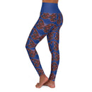 Butterfly Floral High - Waist Yoga Pants - Butterflower Bliss - Encore2woXS
