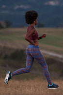 Butterfly Floral High - Waist Yoga Pants - Butterflower Bliss - Encore2woXS