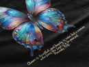 Butterfly T-Shirt - "Praised" Inspirational Design Proverbs 31:30 - Encore2woTeam PurpleS