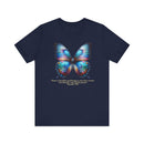 Butterfly T-Shirt with Proverbs 31:30 Inspirational Verse - Encore2woNavyS