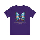 Butterfly T-Shirt with Proverbs 31:30 Inspirational Verse - Encore2woTeam PurpleS