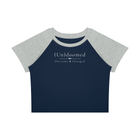 Navy Blue with Flower Gray