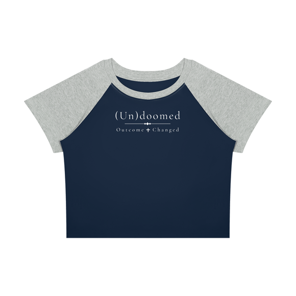 (Un)doomed Women’s Raglan Baby Tee – Outcome Changed T-Shirt