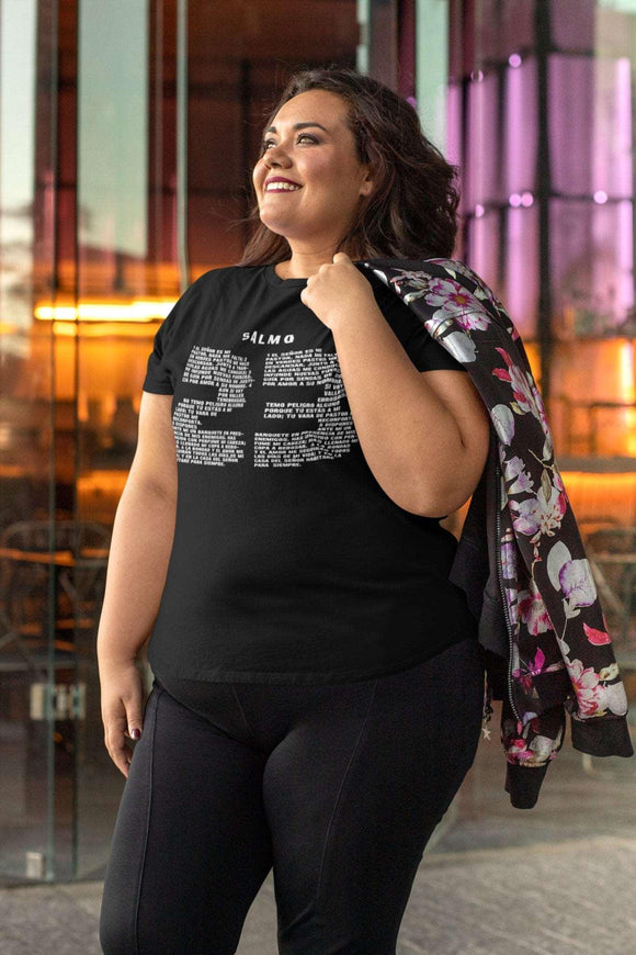 Camiseta Salmo 23 con Texto en Español - Encore2woTeam PurpleS