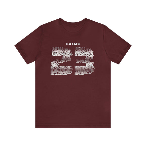 Camiseta Salmo 23 con Texto en Español - Encore2woMaroonS