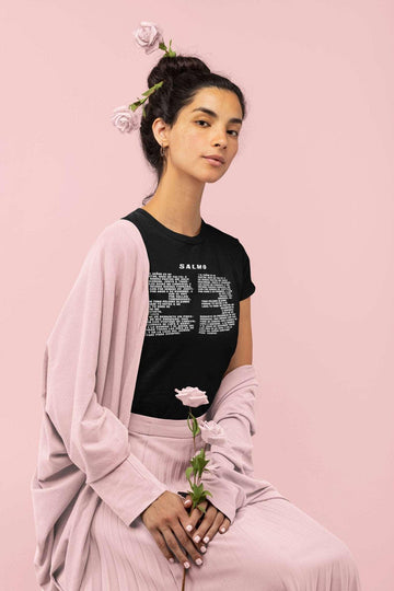 Camiseta Salmo 23 con Texto en Español - Encore2woBlackS