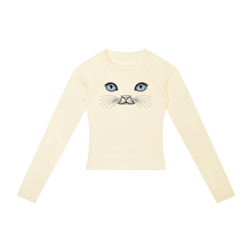 Cat Eyes Women’s Slim Raglan Long Sleeve T-Shirt - Encore2woApricotS