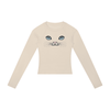 Cat Eyes Women’s Slim Raglan Long Sleeve T-Shirt - Encore2woKhakiS