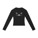 Cat Eyes Women’s Slim Raglan Long Sleeve T-Shirt - Encore2woBlackS
