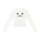 Cat Eyes Women’s Slim Raglan Long Sleeve T-Shirt - Encore2woWhiteS