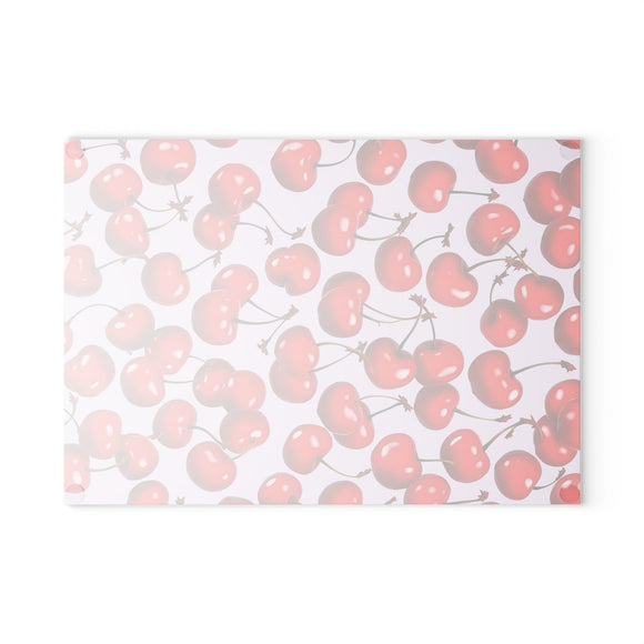 Cherry Glass Kitchen Cutting Board - Functional & Decorative - Encore2wo11" x 15"Rectangle