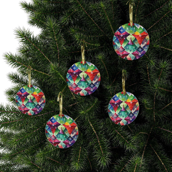 Christmas Joy Acrylic Ornament - Encore2wo1 pcRoundOne size