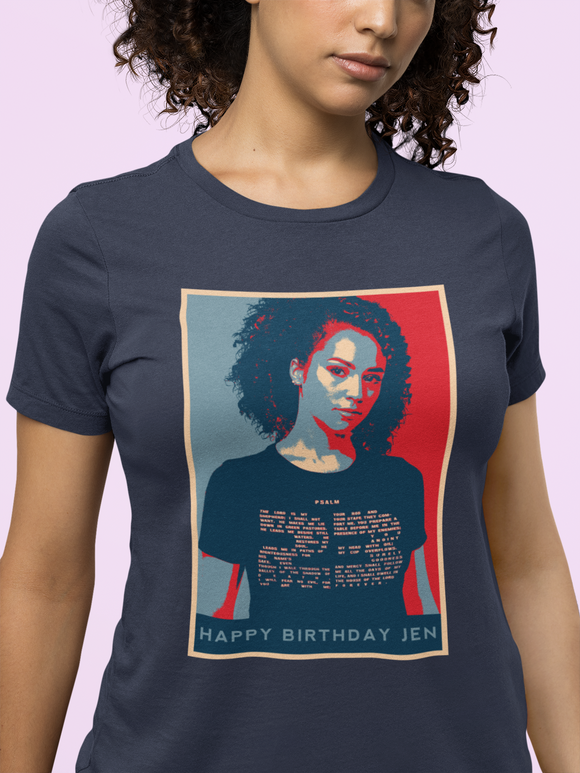 Custom Photo Pop Art T-Shirt | Personalized Hope Poster Portrait Tee