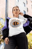 Clutch MVP Basketball Tee – Retro Orange & Blue Hoop Graphic - Encore2woNavyS