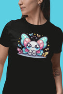 Comfort Colors Kawaii Butterfly Garment - Dyed T-Shirt - Encore2woWhiteS