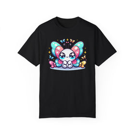 Comfort Colors Kawaii Butterfly Garment - Dyed T-Shirt - Encore2woBlackS