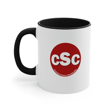 Common Sense Christianity CSC Accent Coffee Mug 11oz - Encore2woBlack11oz