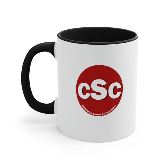 Common Sense Christianity CSC Accent Coffee Mug 11oz - Encore2woBlack11oz