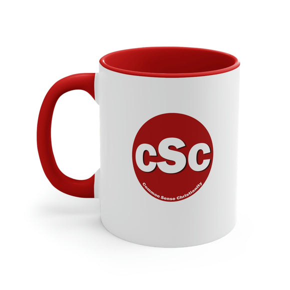 Common Sense Christianity CSC Accent Coffee Mug 11oz - Encore2woBlack11oz