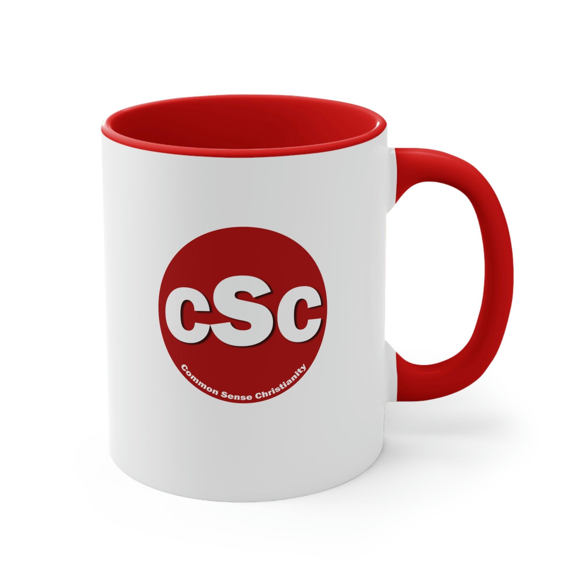 Common Sense Christianity CSC Accent Coffee Mug, 11oz - Encore2woBlack11oz