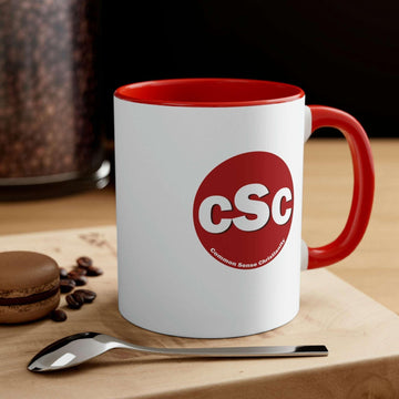 Common Sense Christianity CSC Accent Coffee Mug 11oz - Encore2woBlack11oz