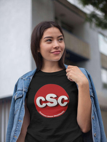 Common Sense Christianity Logo Unisex T-Shirt - Encore2woBlackS