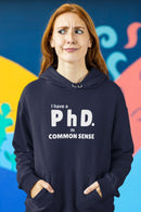 Common Sense PhD Humorous Unisex Heavy Blend™ Hooded Sweatshirt - Encore2woMaroonS