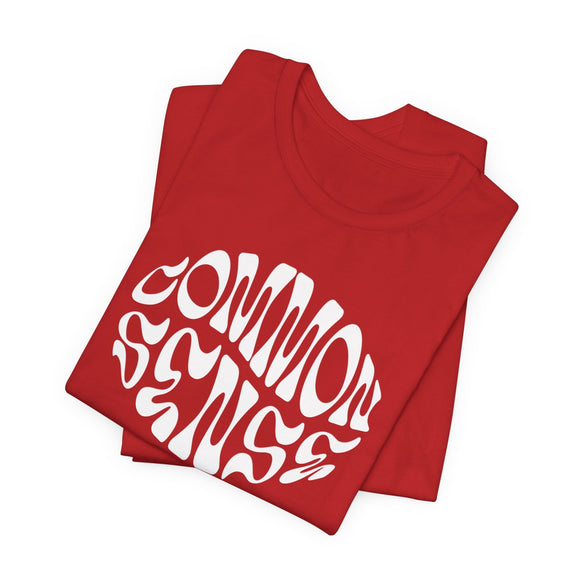 Common Sense Retro Graphic Tee Casual Statement Streetwear Shirt - Encore2woRedS