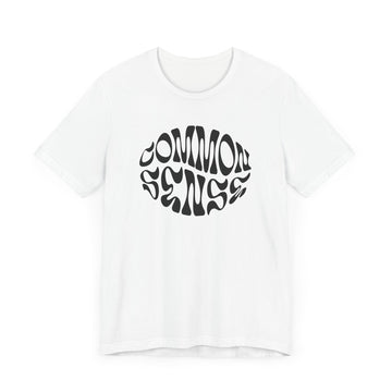 Common Sense Retro Graphic Tee Casual Statement Streetwear Shirt - Encore2woWhiteS