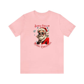 Cool Santa Christmas Tee Unisex Festive T-Shirt - Encore2woPinkS