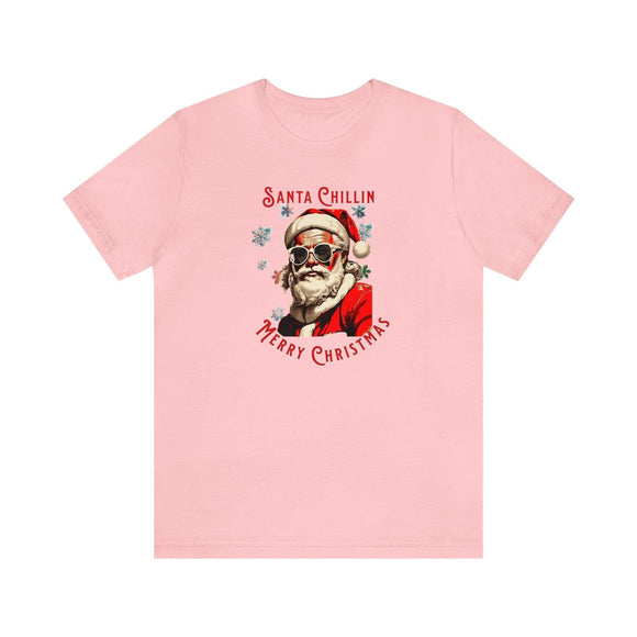 Cool Santa Christmas Tee Unisex Festive T-Shirt - Encore2woPinkS