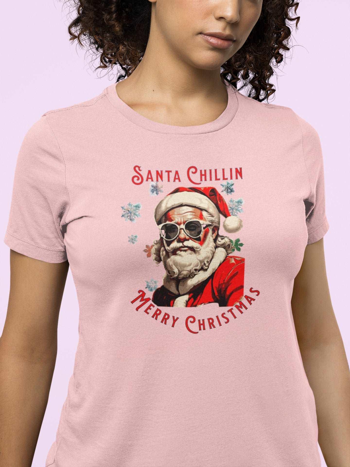 Cool Santa Christmas Tee Unisex Festive T - Shirt - Encore2woArmyS