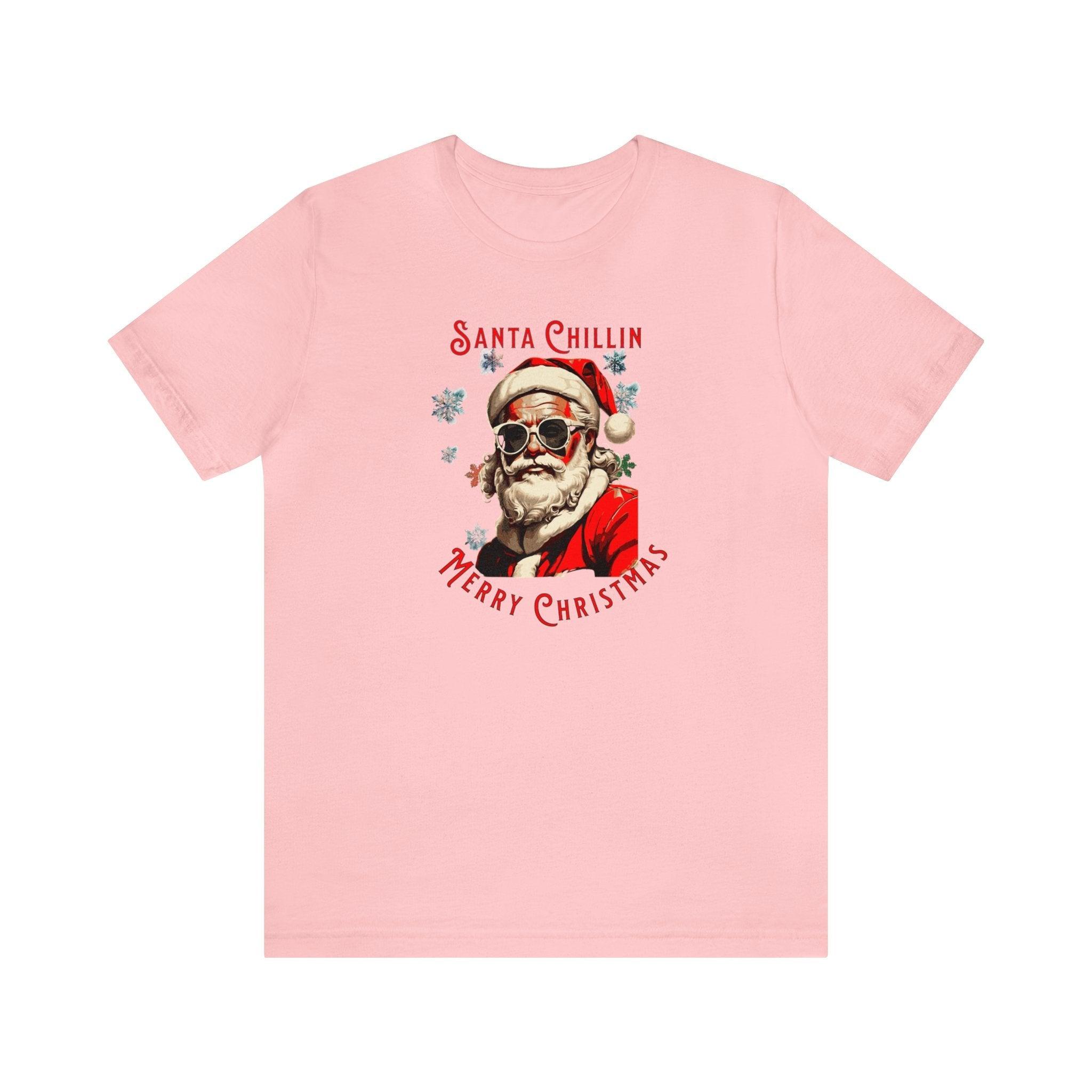 Cool Santa Christmas Tee Unisex Festive T - Shirt - Encore2woPinkS