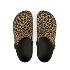 Custom Leopard Print Clogs for Everyday Comfort - Encore2woUS 6 (Women's)Black