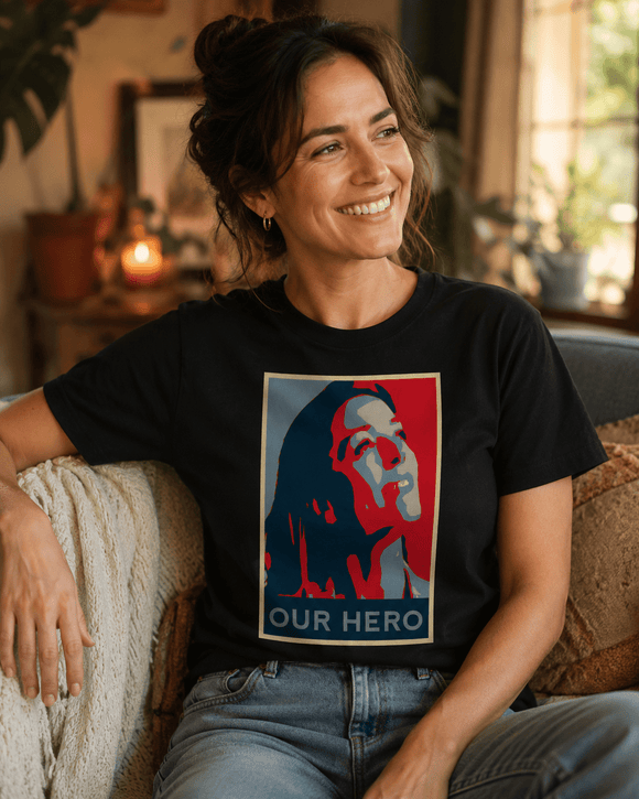 Custom Photo Pop Art T-Shirt | Personalized Hope Poster Portrait Tee - Encore2woNavyS