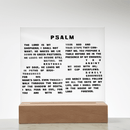 Custom Printed Square Acrylic Plaque – Personalized Photo & Message - Encore2woLED Corded Base