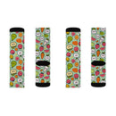 Custom Smiling Fruits & Vegetables Socks - Encore2woS