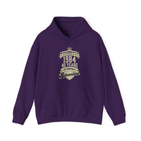 Customizable Birthday Hoodie Personalized Banner Design Sweatshirt - Encore2woPurpleS