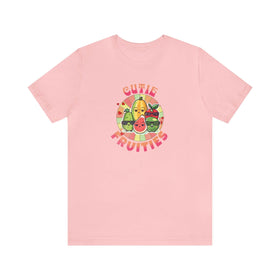Cutie Fruities Summer T-Shirt | Fruit Character Tee | Fun and Colorful Shirt - Encore2woPinkS