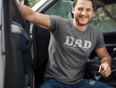 DAD Standing Tall T-Shirt | Dad Typography Tee Father's Day Gift - Encore2woMaroonS