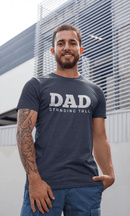 DAD Standing Tall T-Shirt | Dad Typography Tee Father's Day Gift - Encore2woMaroonS
