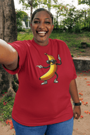 Dancing Banana Funny Cartoon Graphic Tee Fun Novelty Shirt - Encore2woRedS