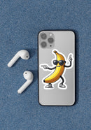 Dancing Banana Sticker – Funny Cartoon with Shades & Sneakers - Encore2wo4 Inches