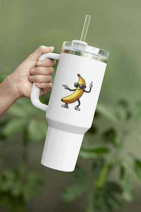 Dancing Banana Sticker – Funny Cartoon with Shades & Sneakers - Encore2wo4 Inches
