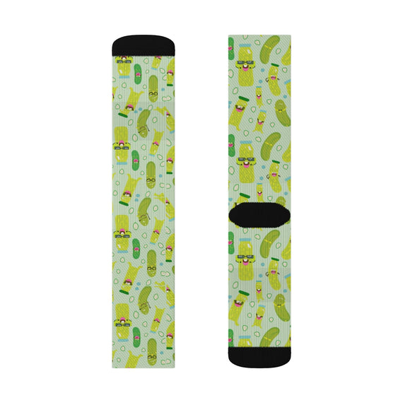 Dill Pickle Pattern Socks – Fun Gift for Pickle Lovers - Encore2woSUnisex