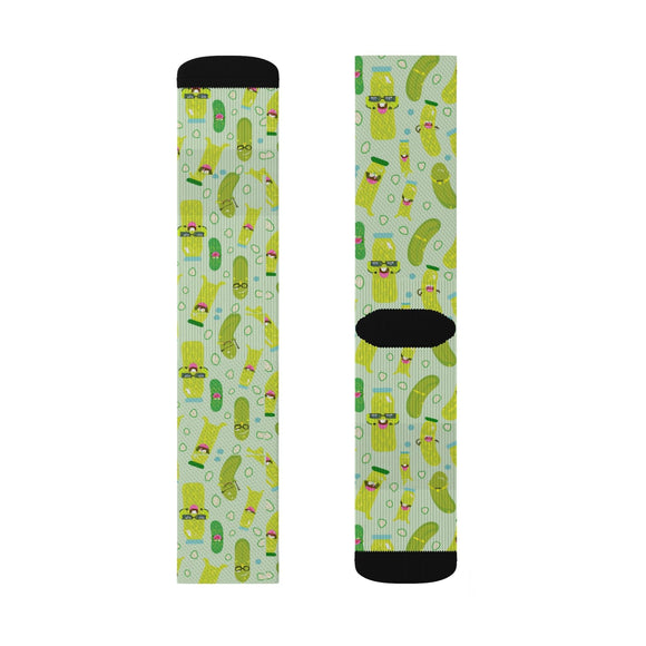 Dill Pickle Pattern Socks – Fun Gift for Pickle Lovers - Encore2woSUnisex