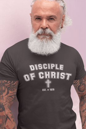 Disciple of Christ Custom EST Year Comfort Colors 1717 Christian Tee - Encore2woGraphiteS