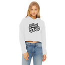 Trust in God Cropped Raw Edge Hoodie for Ladies – Faith-Inspired Streetwear-10