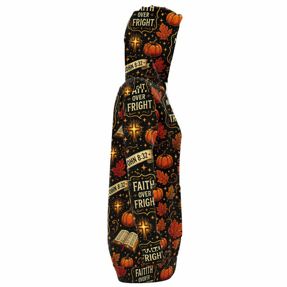 Faith Over Fright Hoodie Dress – Women's Christian Fall Harvest Pumpkin Pullover